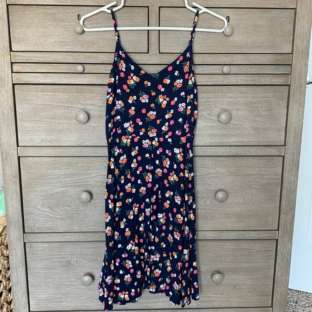 Navy Floral GAP Dress